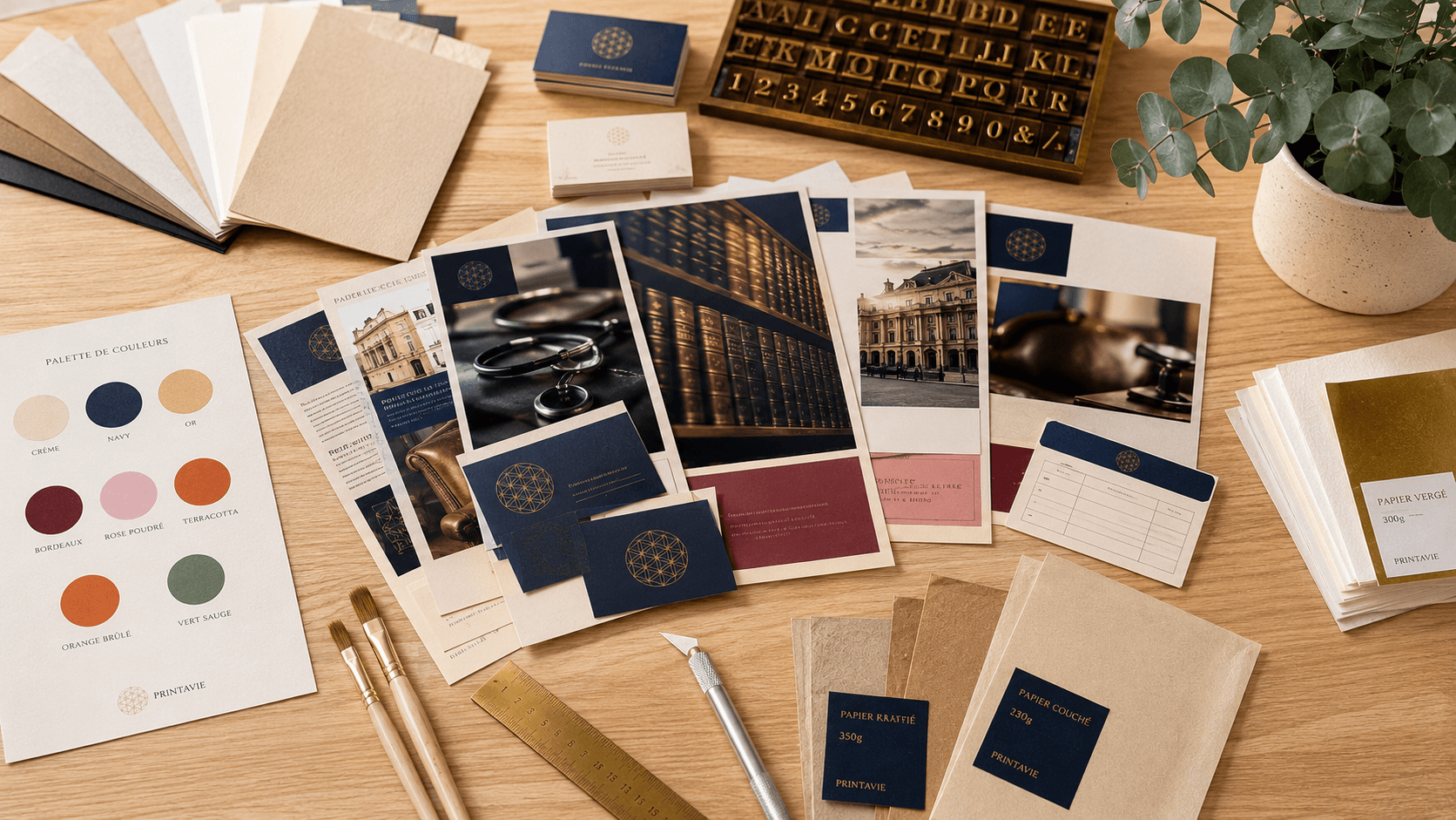 Mood board créatif templates Printavie