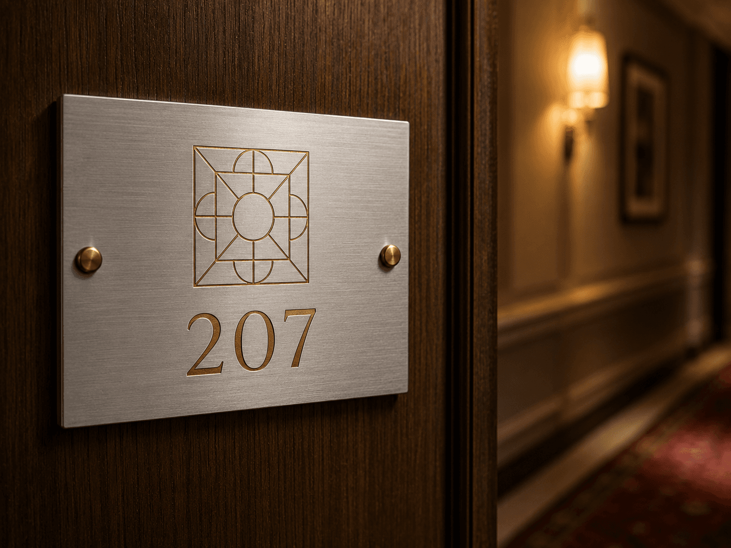 Signalétique chambres hôtel